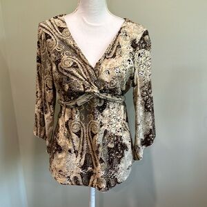 Twisty front blouse